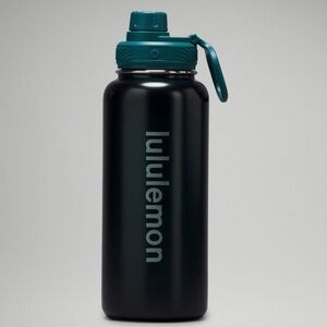 NWT 32oz Lululemon back to life sports bottle STORM TEAL